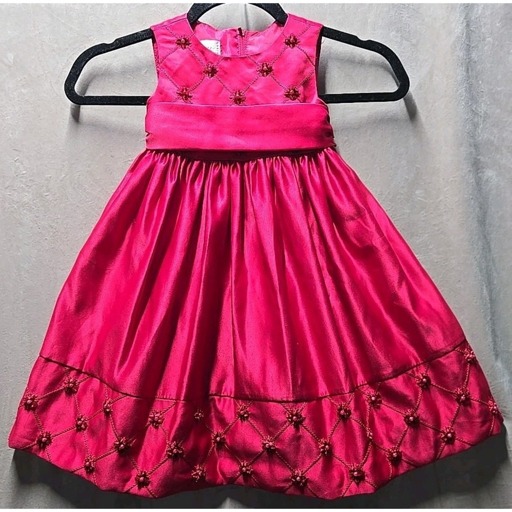 Cinderella Brand Toddler Christmas Holiday Formal Wedding Red Dress Size 2/2T